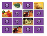 Fruits & Vegetables Memory Matching Game