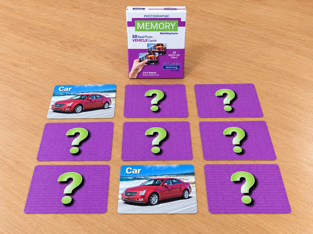 Vehicles Memory Game