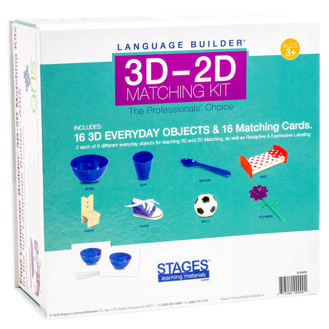 Language Builder 3D - 2D Everyday Object Matching Kit