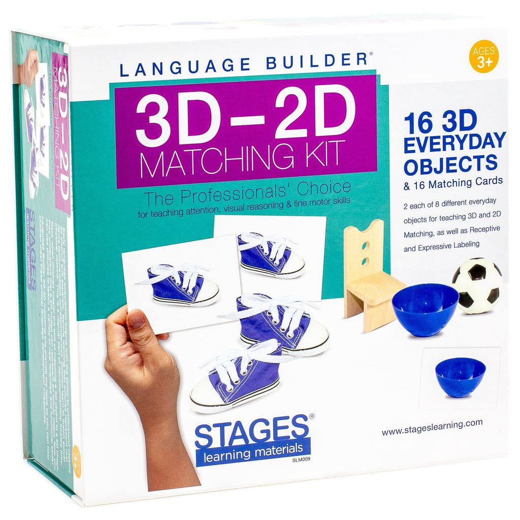 Language Builder 3D - 2D Everyday Objects Matching Kit for ABA & Autism ...