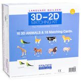 Language Builder 3D - 2D Animal Matching Kit