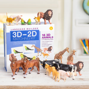 Language Builder 3D - 2D Animal Matching Kit