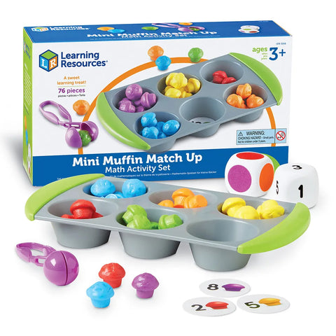 Mini Muffin Match Up - Math Activity Set