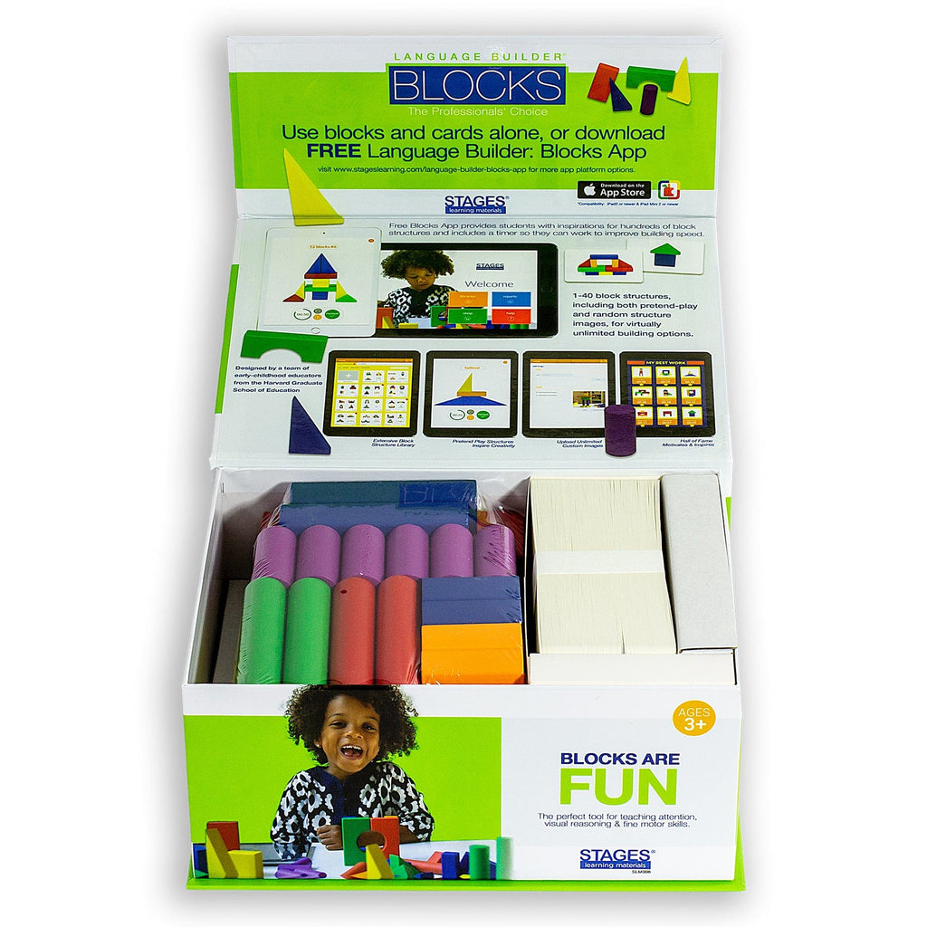 Language Builder Blocks for Autism Education Stages Learning Materials