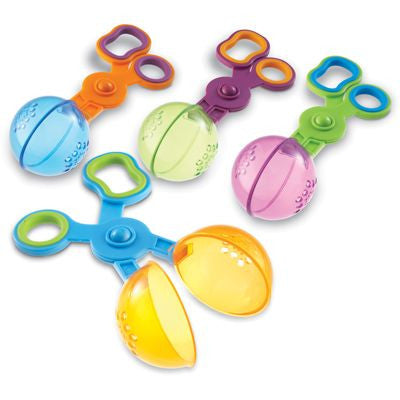 Handy Scoopers to strengthen fine motor skills, promote sensory integration, and mimic the motions used with scissor cutting. 