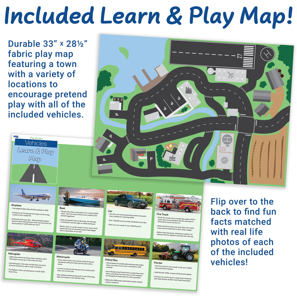 Play Builder Vehicles with Learn & Play Mat