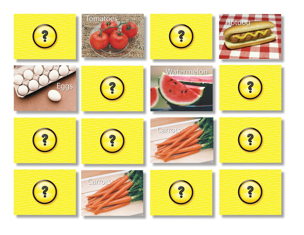 Foods Memory Game