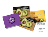 Fruits & Vegetables Memory Matching Game- Avocado and Kiwi